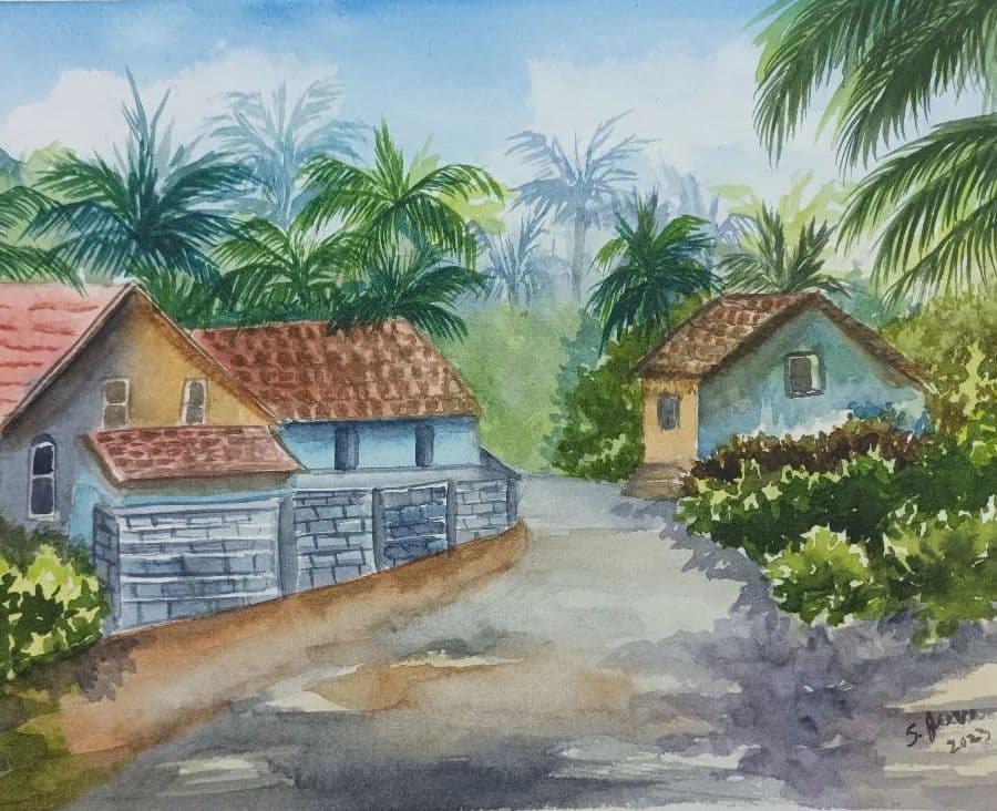 A coconut village